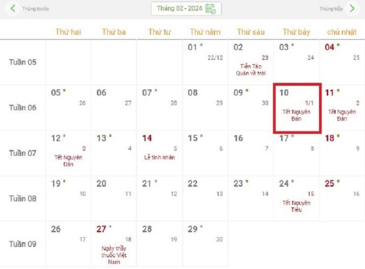Còn bao nhiêu ngày nữa đến Tết Nguyên đán 2024?-1