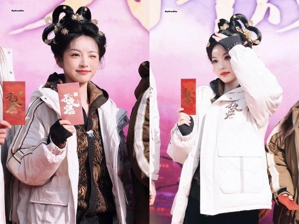 Búp bê cổ trang Điền Hi Vi đẹp xuất sắc đốn tim khán giả trong ngày khai máy-6