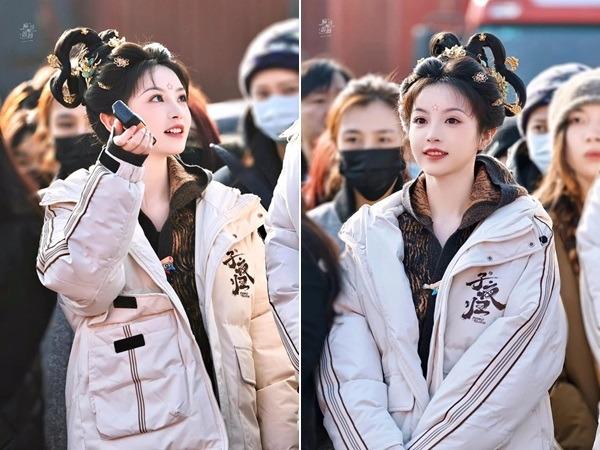 Búp bê cổ trang Điền Hi Vi đẹp xuất sắc đốn tim khán giả trong ngày khai máy-7