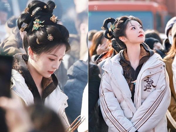 Búp bê cổ trang Điền Hi Vi đẹp xuất sắc đốn tim khán giả trong ngày khai máy-8