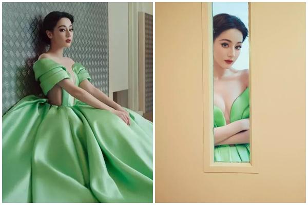 Địch Lệ Nhiệt Ba diện đầm o ép vòng 1 căng đầy, nhưng vẫn bị chê vì điều này-5