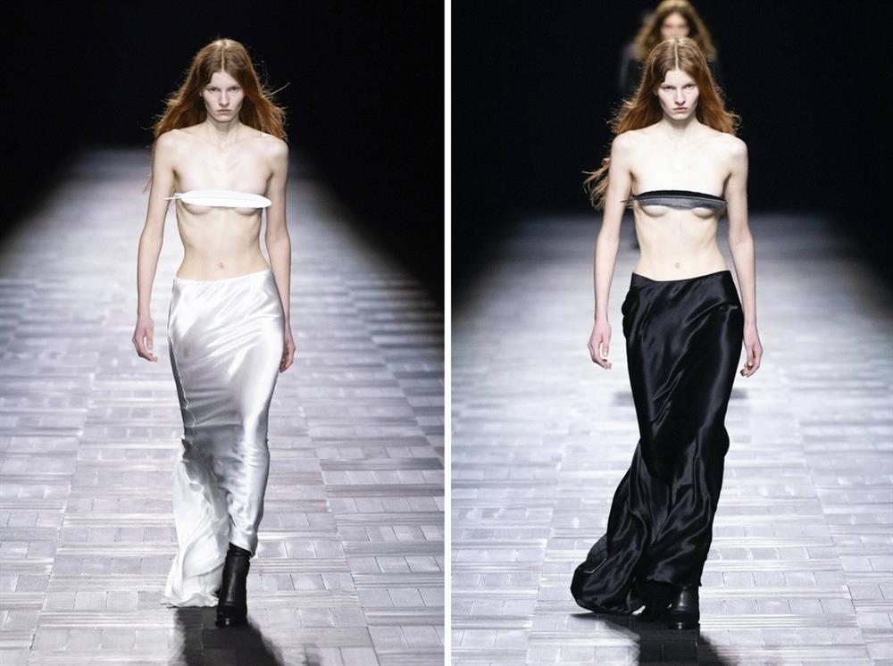 Người mẫu bán khỏa thân đội mũ ngọc trai là khoảnh khắc thời trang đáng nhớ-1