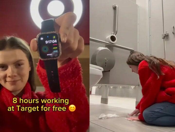 Nghiện cọ toilet, cô gái xin làm vệ sinh không công cho các siêu thị-1