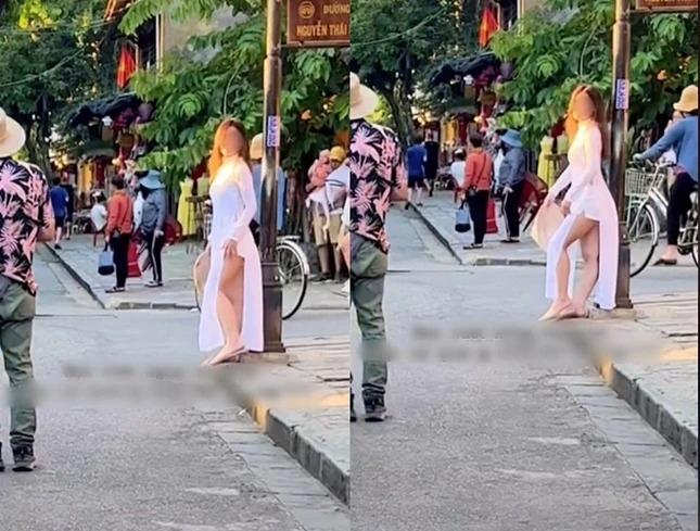 Tranh cãi du khách Hàn Quốc mặc hở bạo khi đi chùa Linh Ứng-4