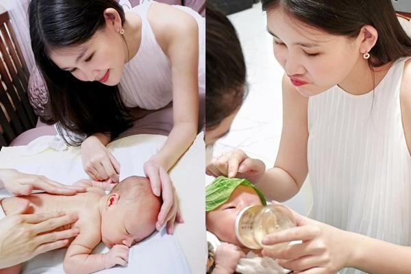 Hoa hậu Lê Âu Ngân Anh hé lộ cuộc sống bỉm sữa sau khi sinh, không ngại phơi bày nhan sắc thật-4