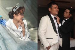 MC Vân Hugo lộng lẫy trong đám cưới lần 2, Hồ Hoài Anh thân thiết với chú rể