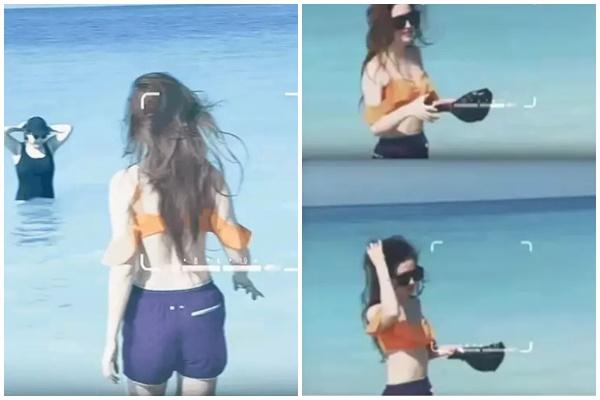 Phong cách trang điểm trà sữa đậu đỏ của Lưu Diệc Phi khi xuất hiện tại sân bay-7