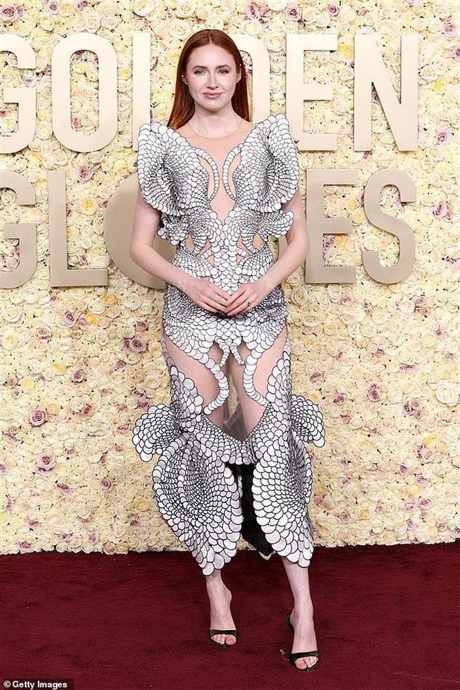 Những ngôi sao có cách ăn vận lạ lùng nhất trên thảm đỏ Quả Cầu Vàng 2024-6