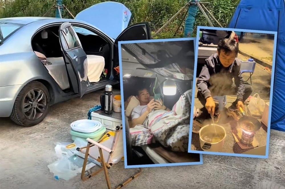 Chàng trai Trung Quốc sống trong ô tô để tiết kiệm tiền thuê nhà-1
