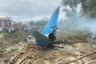 Giây phút phi công nhảy dù rời khỏi máy bay rơi ở Quảng Nam