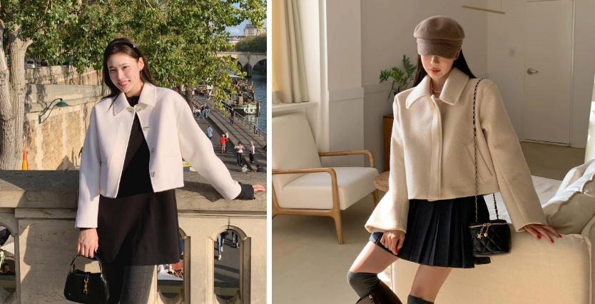 5 mẫu áo khoác dáng ngắn trẻ trung hơn áo khoác dài, chị em nên sắm diện Tết-1