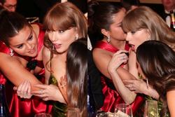 Khoảnh khắc thì thầm 'buôn chuyện' của Taylor Swift và Selena gây bão