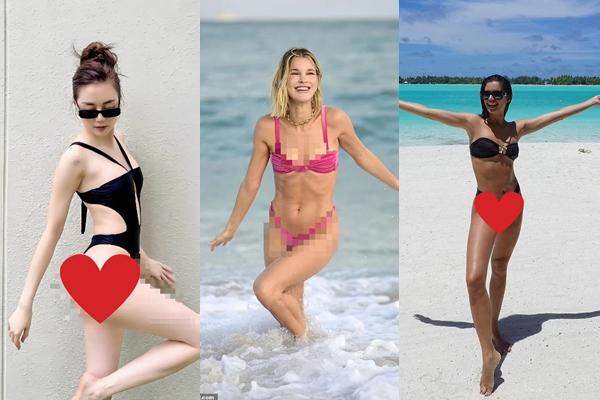 Thảo Nhi Lê và loạt mỹ nhân Việt diện bikini giữa trời tuyết gây tranh cãi-11