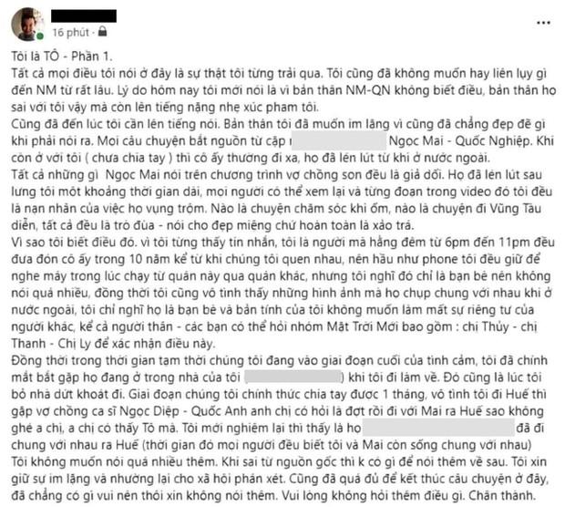 Osen Ngọc Mai nói gì khi bị người cũ tố ngoại tình?-2