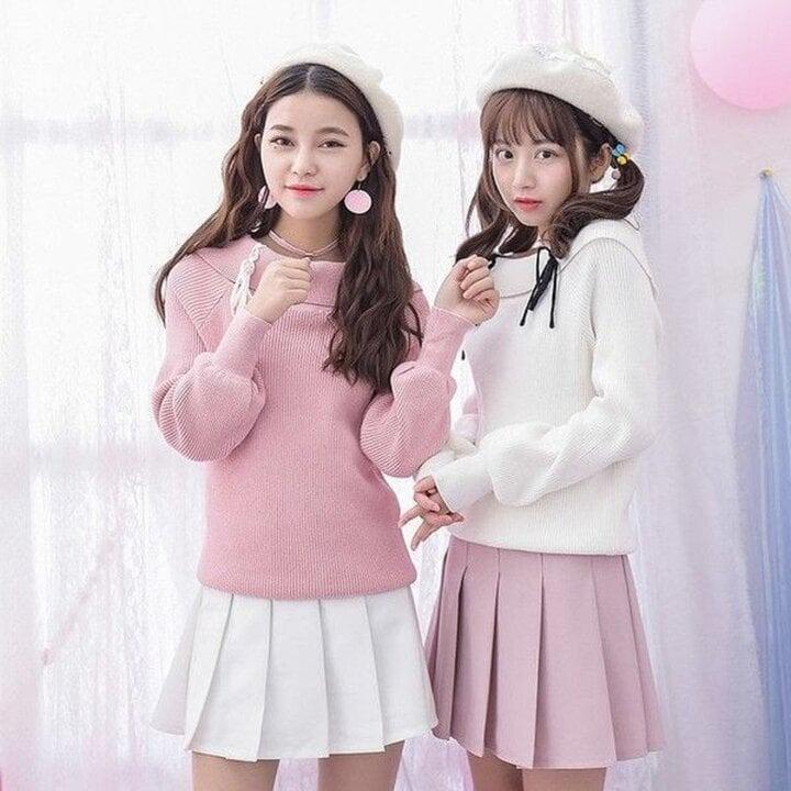 3 cách mix áo len và chân váy ngắn để nàng vừa thanh lịch vừa ấm áp-2