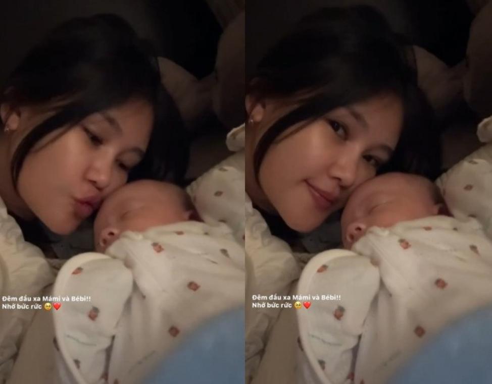 Hoa hậu Lê Âu Ngân Anh hé lộ cuộc sống bỉm sữa sau khi sinh, không ngại phơi bày nhan sắc thật-2