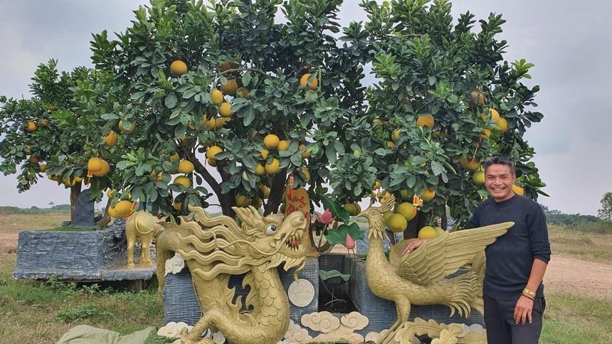 Vườn bưởi Tết cổ tích độc không đụng hàng hút khách ở Hưng Yên-1