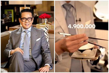 Đôi đũa giá 5 triệu đồng của 'ông hoàng xa xỉ' Thái Công có gì đặc biệt?