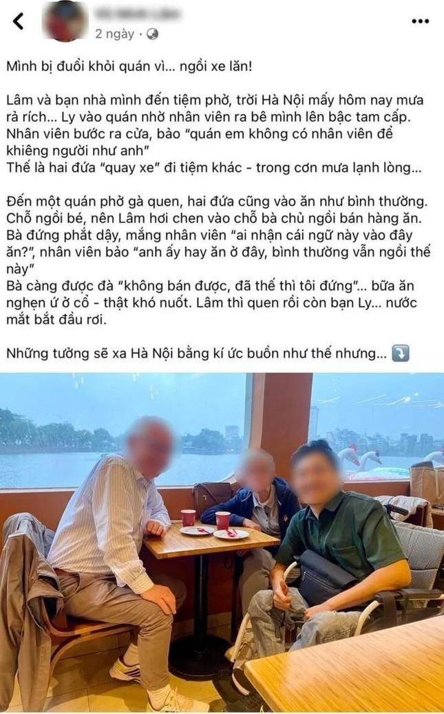 Đang xác minh vụ TikToker bị hai quán phở ở Hà Nội đuổi vì ngồi xe lăn-1