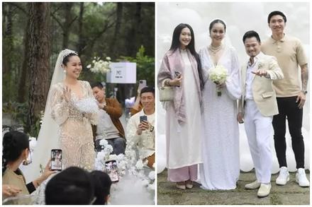 Ý nghĩa bó hoa cưới màu trắng mà 'yêu nữ hàng hiệu' Vũ Hạnh Nguyên cầm trong đám cưới