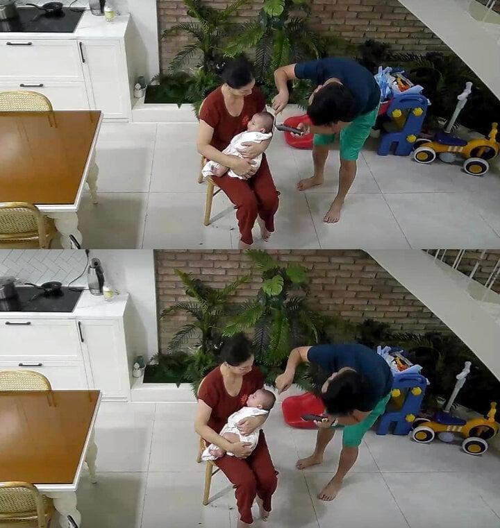 Nhã Phương để lộ diện mạo quý tử khi khoe khoảnh khắc Trường Giang chăm con-1