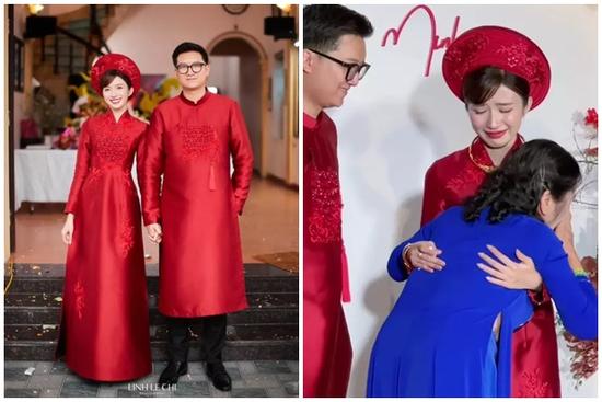 Ngọc Huyền 'Thương Ngày Nắng Về' xinh đẹp rạng rỡ trong lễ ăn hỏi