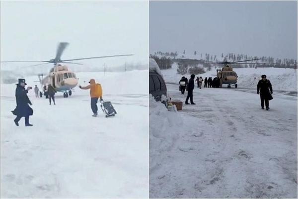 Huy động trực thăng cứu hộ khách du lịch mắc kẹt trong tuyết-1