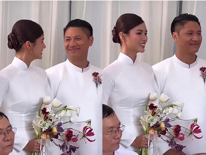 Cao Thiên Trang xinh đẹp rạng rỡ trong lễ vu quy, diện mạo của người bạn đời hiếm hoi được hé lộ!-3