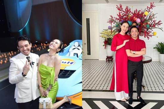 Minh Nhựa tặng vợ hơn 4 tỷ tiêu Tết, vợ chồng Cường Đô La tất bật ở biệt thự triệu đô