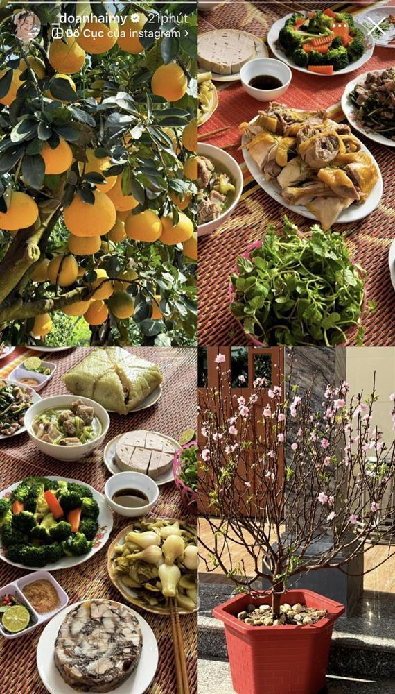 Năm đầu về làm dâu, Doãn Hải My đã khoe ngay mâm cỗ Tết toàn đặc sản ở nhà chồng chuẩn bị-1