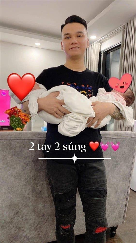 Những nhà sao Việt trúng độc đắc khi sinh đôi 1 trai 1 gái, bé nào cũng xinh xắn như thiên thần-1