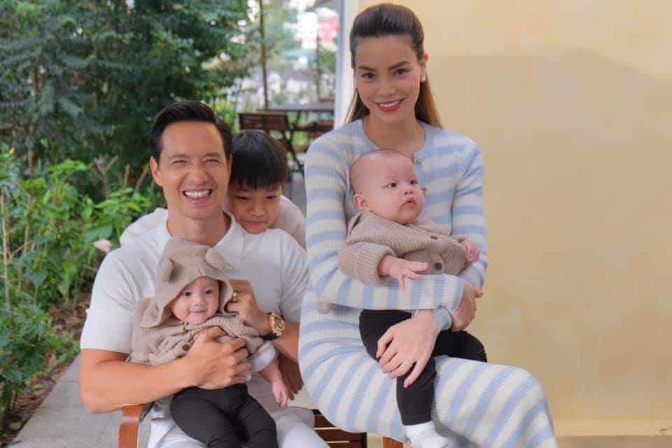 Những nhà sao Việt trúng độc đắc khi sinh đôi 1 trai 1 gái, bé nào cũng xinh xắn như thiên thần-6