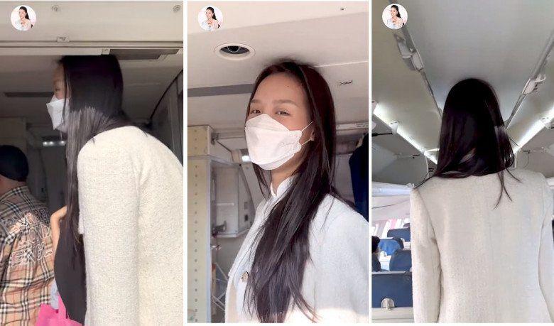 Hoa hậu Việt có chiều cao gần đụng trần máy bay, mê váy ngắn khoe chân dài miên man-2