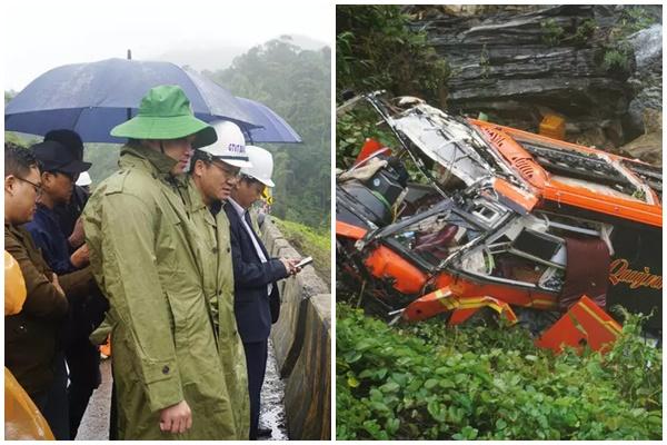 Xe khách lao xuống mương nước sau va chạm trên cao tốc Vĩnh Hảo - Phan Thiết-2