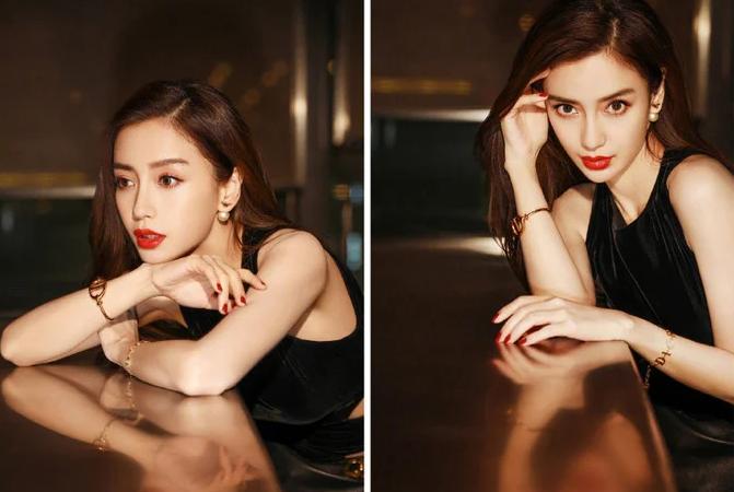 Học Angelababy cách tô son đỏ sang chảnh, khí chất cho mùa lễ hội-2