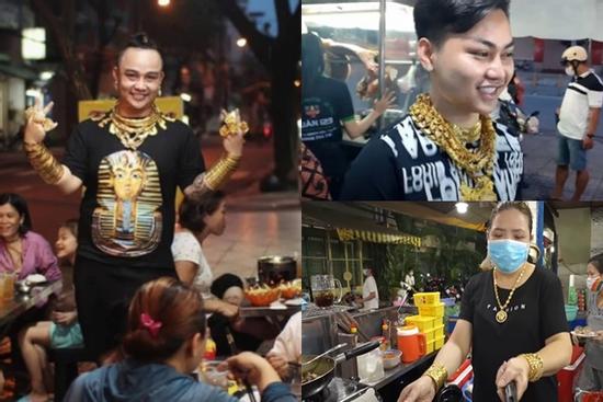 3 'đại gia' ở Sài Gòn đeo cả trăm cây vàng chỉ để đứng bán hàng