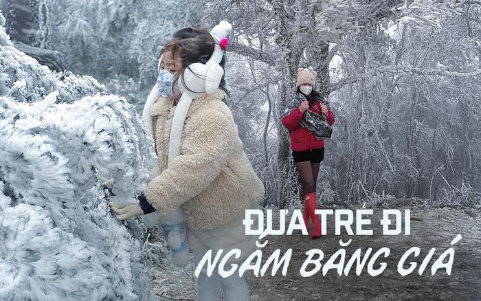 Đăng ảnh con gái ngắm băng giá trên đỉnh Mẫu Sơn, người mẹ bất ngờ bị dân mạng chỉ trích-1