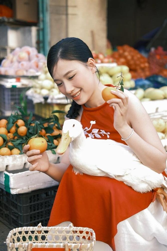 Trào lưu chụp ảnh Tết với con vịt đang khuấy đảo TikTok-6