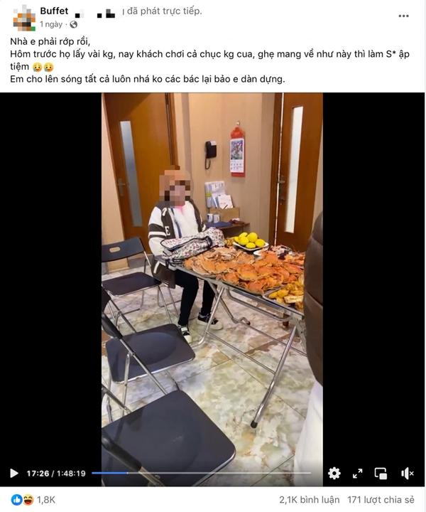 Ăn buffet mang về 10kg hải sản: Tranh cãi phạt tiền, công khai ảnh khách-1