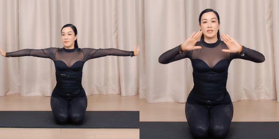 Bom gợi cảm gốc Việt U60 uống dầu thực vật để trẻ đẹp, giảm mỡ toàn thân nhờ 4 phút tập-5