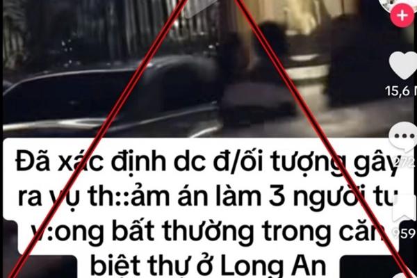 Công an điều tra tin bịa đặt về thảm án 3 người chết ở Long An-1