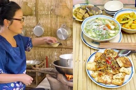 Ngân Quỳnh lấn sân làm 'đầu bếp' miệt vườn, vui thú điền viên ở tuổi 58