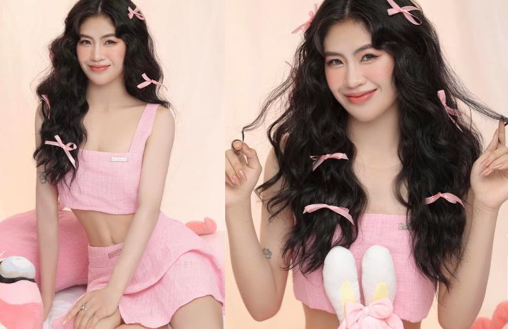 Thanh Nhã, Hoàng Loan nhan sắc thăng hạng khi rời áo đấu, body đẹp nhờ quần quật làm điều này-11