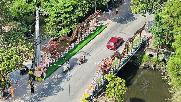 Nhiều người đến check-in cùng cặp rồng lu độc lạ ở Bình Dương-1