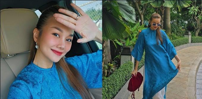 Nghệ sĩ Việt xúng xính áo dài đón Tết: Lý Nhã Kỳ ma mị, Tiểu Vy nền nã-1