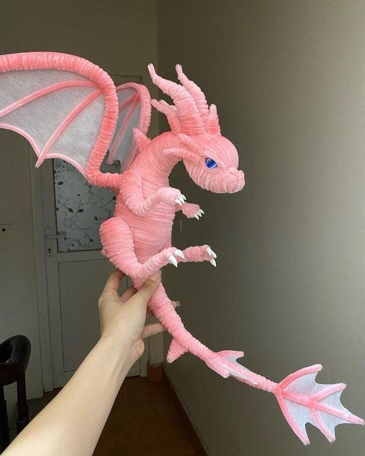 Trend làm linh vật rồng bằng kẽm nhung gây sốt mạng-2