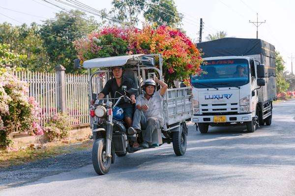 Làng hoa kiểng miền Tây trổ sắc, biến thành phim trường rực rỡ dịp giáp Tết-9