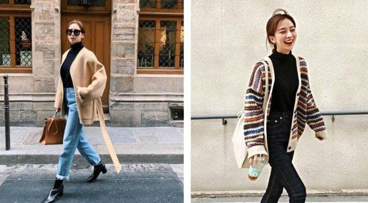 Cách diện áo cardigan xinh lung linh-4