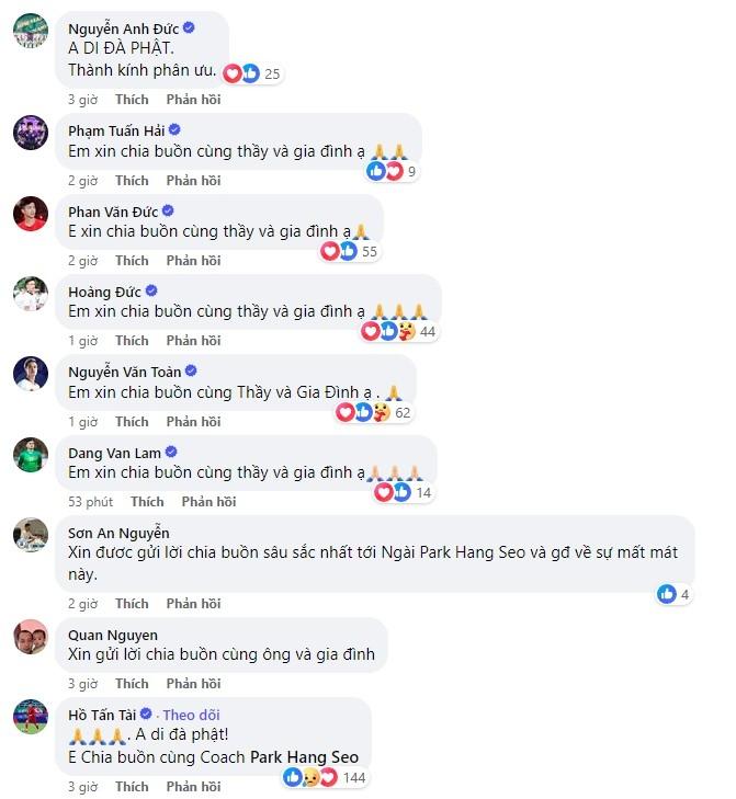 VFF và dàn cầu thủ ĐT Việt Nam chia buồn với HLV Park Hang Seo-3