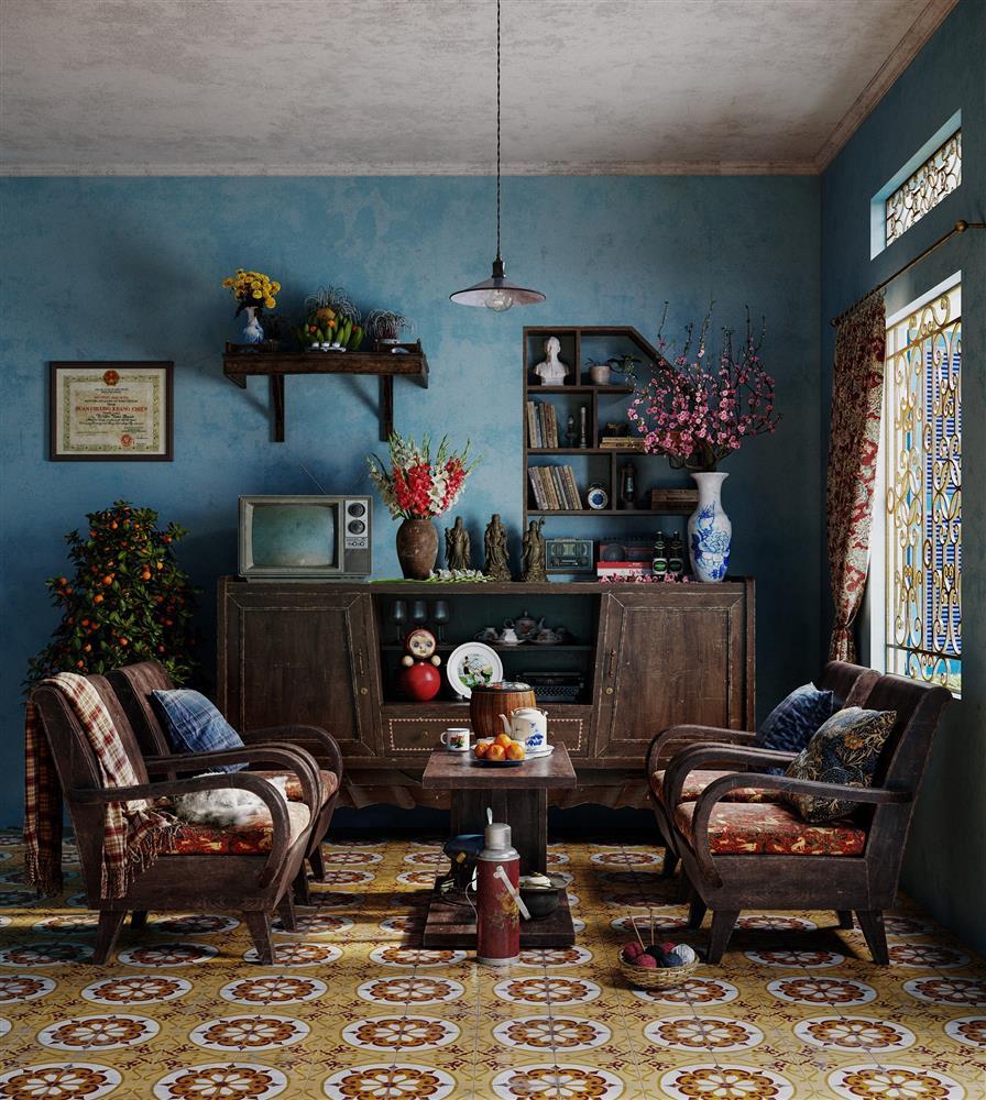 Sự thật bất ngờ đằng sau bộ ảnh phòng khách ngày Tết gây bão mạng xã hội-2